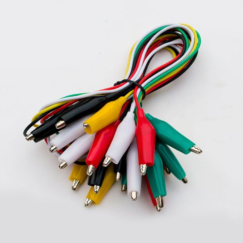 50cm 10PCS Double-ended Crocodile Clips Cable Alligator Clip Wire Testing Wire