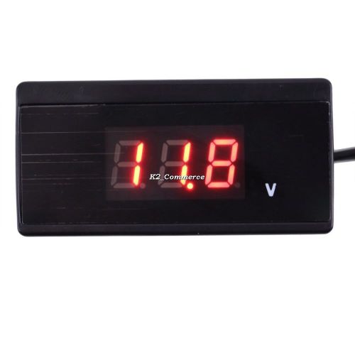 12v/24v mini auto digital led voltmeter car voltage gauge battery meter k2 for sale