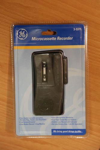 Factory Sealed GE 3-5371 Dictation Microcassette Handheld Recorder NEW