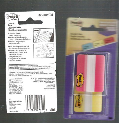 Post-it Durable Tabs 2 packs of 44 - organizing filing planners notebooks