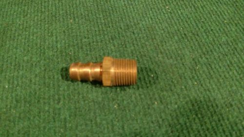 HOSE BARB for 5/8&#034; ID HOSE X 1/2&#034; MALE NPT HEX BODY BRASS FUEL &amp; WATER FITTING