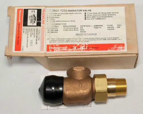 Honeywell v5086a1056 radiator valve modulating 3/4&#034; npt angle body for sale