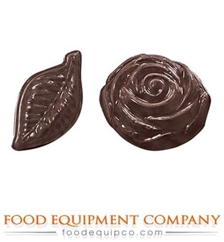 Paderno 47867-19 Chocolate Mold rose and leaf 1-7/8&#034; L x 7/8&#034; W x 23/64&#034; H...
