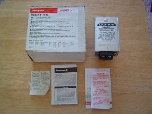 New honeywell v8043f1036 24v 3/4 in sweat n.c. zone valve no motor for sale