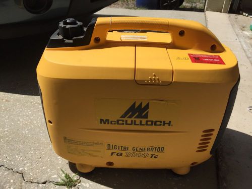 Mcculloch digital generator fg 2000 tc for sale