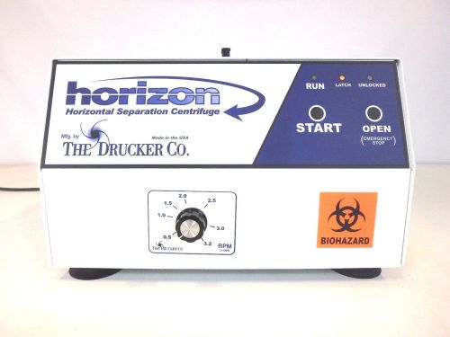 Horizon Drucker Horizontal Separation Centrifuge 500 - 3200 RPM Adjustable Speed