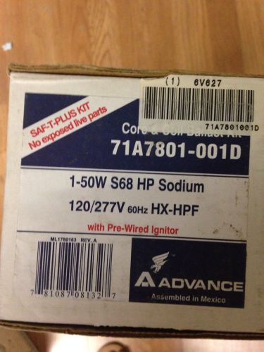 ADVANCE  CORE &amp; COIL BALLAST KIT 50W 71A7801-001D 120/277V HP Sodium