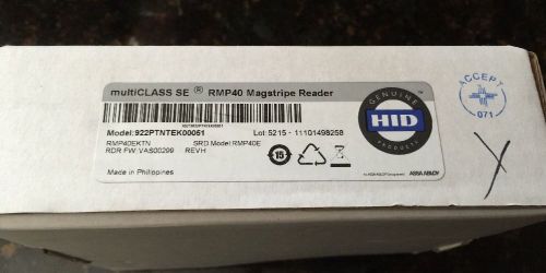 HID multiCLASS SE RMP40 Wall Mag Strip Reader Brand New In Box 922PTNTEK00051