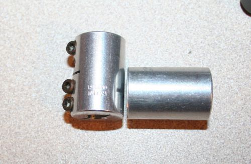 pair of RULAND MANUFACTURING Coupling, Bore 1/4x1/4 In with Rod and Pulley