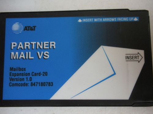 Avaya Lucent AT&amp;T Partner Mail VS Card 2 ports X 20 Mailboxes 847180783