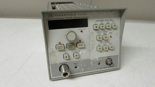 Agilent keysight 83525a, 10 mhz-8.4 ghz, bnc, type n out, rf sweep gen. module for sale