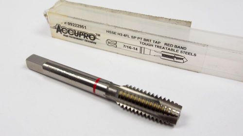 Plug spiral point tap 7/16-14 h3 4fl hsse unc red band [2117] for sale
