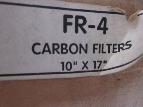 Airfiltronix FR-4 Activated Charcoal Filter, 10 x 17 x 2, Lot of 3 NEW