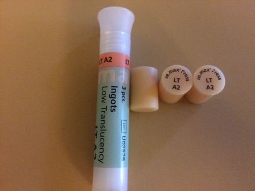 Ivoclar Vivadent e.Max Press LT A2 Low Translucency QTY 3 Large Ingots