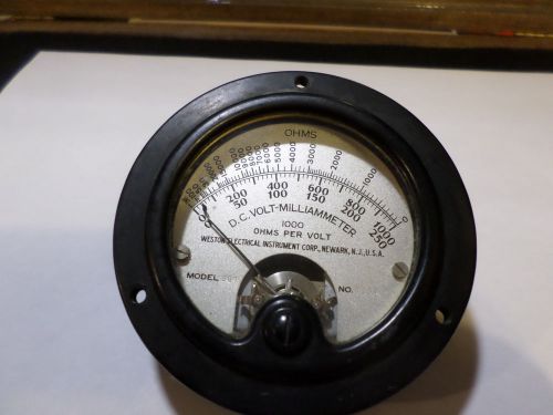 Weston Model 301 D.C. Volt-Milliammeter 100 Ohms per volt
