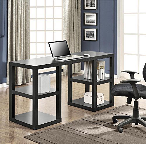 Altra home office desks stanley deluxe parsons desk black oak new free shipping for sale