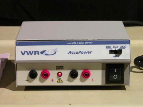 VWR 200 Accupower Electrophoresis D.C. Power Supply