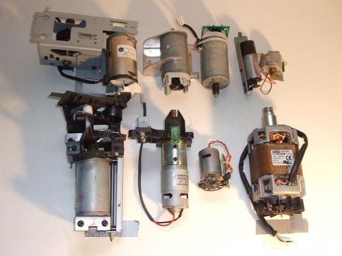 Lot of 9 - AC &amp; DC Small Mid-Range Electronic Hobby Motors - Buehler &amp; Others