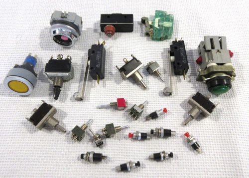 Mixed Lot of Machinery Automation Control LED Lights &amp; Switches Industrial