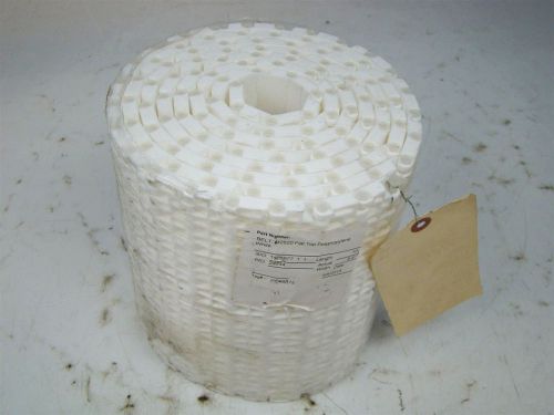 Conveyor belt habasit m2520 flat top polypropylene white 8.5&#034; x 10&#039; for sale
