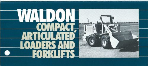 Fork lift truck brochure waldon 8500b et al product line overview loader (lt260) for sale