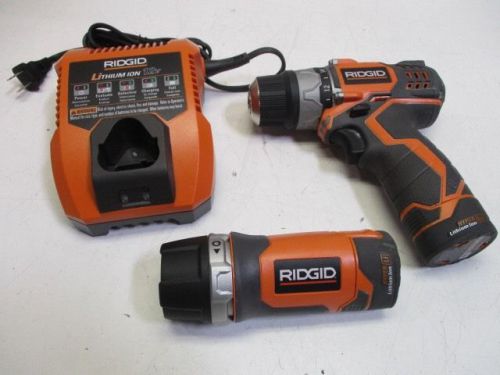 Ridgid   fuego 12-volt 3/8 in. cordless hyper lithium-ion drill/driver kit for sale