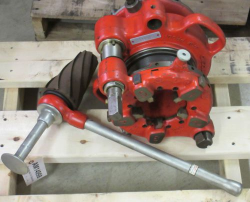 Rigid manual receding pipe threading machine - used - am14998 for sale