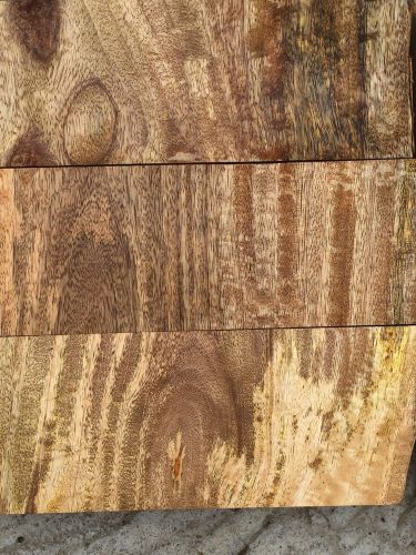Mango Wood From Hawaii Reclaimed Slabs 3 Pieces 4-13&#034;x4&#034;x1&#034; Tropical Wood
