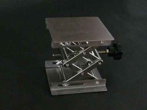 Laboratory Scissor Jack, &#034; x 4&#034; , stainless steel