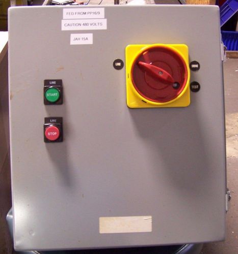 ADVANCED CONTROLS 60 AMP MOTOR STARTER DISCONNECT IN ENCLOSURE 16&#034; X 14&#034; X 10&#034;