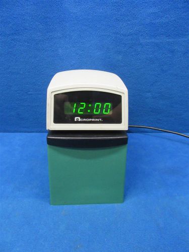 Acroprint etc with upper plate digital automatic time stamp punch clock for sale