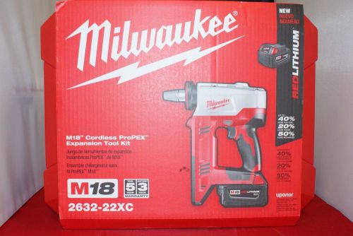 Brand New Factory Sealed Milwaukee 2632-22XC M18 ProPEX Expansion Tool Kit