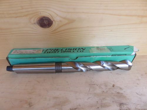 1 5/32&#034;   New H S Twist Drill With    #4 MT    Tapered Shank