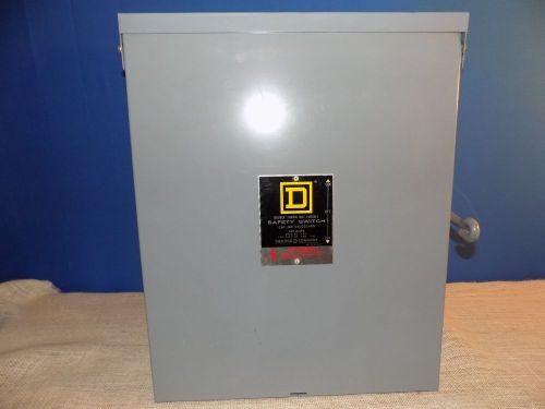 Square D DTU223NRB 100 amp double throw switch non fuseable