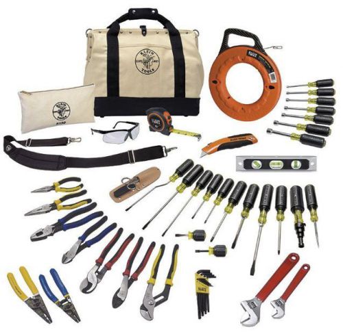 Electrician tool set journeyman kit 41 piece electrical master professional bag for sale