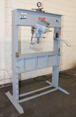 75 Ton 4.5&#034; Strk Dake 75-H H-FRAME HYDRAULIC PRESS, Hand Operated