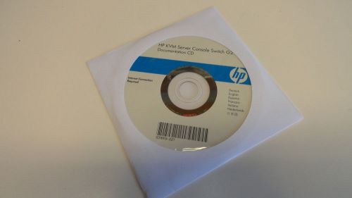 CC9: HP KVM SERVER CONSOLE SWITCH G2 DOCUMENTATION CD