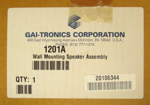 GAI TRONICS 1201A Wall Mount Speaker Intercom PA System Assembly 20106344