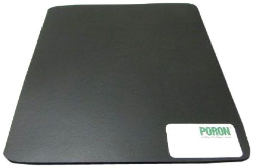 Poron polyurethane open-cell foam sheet medium firmness adhesive backing blac... for sale