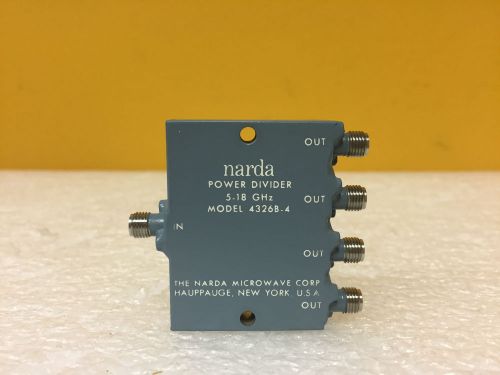 Narda 4326B-4, 5 to 18 GHz, 18 dB, 1.6 / 1.5 VSWR SMA (F), Coaxial Power Divider