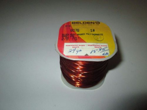 BELDEN Heavy Armored Poly-Thermaleze Magnet Wire #8078 24 Gauge 1 lb