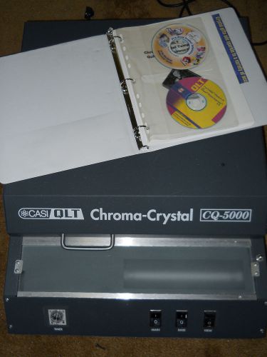 CASI-QLT CQ-5000 Chroma Crystal Photo-To-Crystal Transfer Machine w/ CD/Manual +