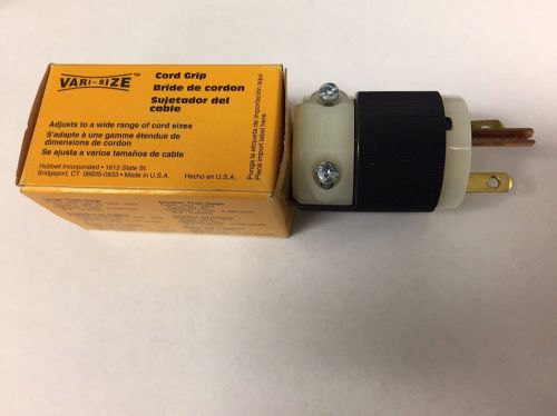 Hubbell Cord Grip Plug (Qty 1)  15 A 250V HBL5666C