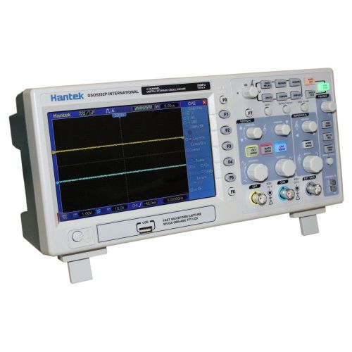 Hantek DSO5202P Digital 200MHz 2 Channels Oscilloscope 1GS/s 7&#034; TFT 800x480 LCD
