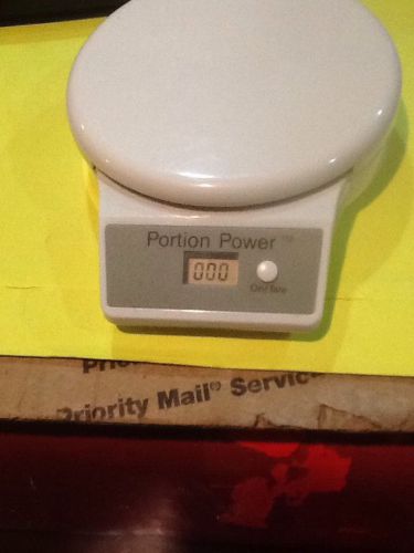 Portion Power Food Weight Scale Diet Thru Portion Super Clean Tested Works CLEAN