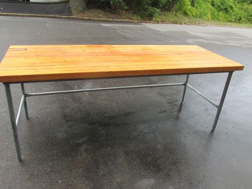 butcher block prep table