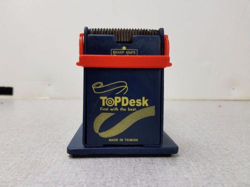L@@K Top Deck Blue Red Premium Desk Top Tape Dispenser Multi-Roller