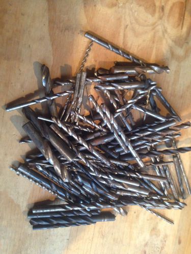 6+ POUNDS OF USED DRILL BITS-MIXED SIZES-STRAIGHT SHANK-MIXED LOT-AS PICTURED #2