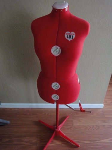 Singer 151 Adjustable Sewing Dress Form Female Mannequin With Stand Vintage