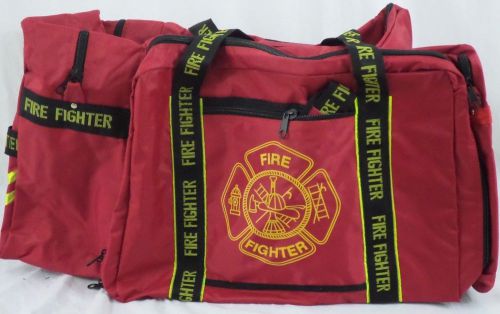 Firefighter Turnout Accessory Bag with Firefighter Lettering
